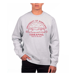 Maryland Terrapins USCAPE Crew Small Grey Heather