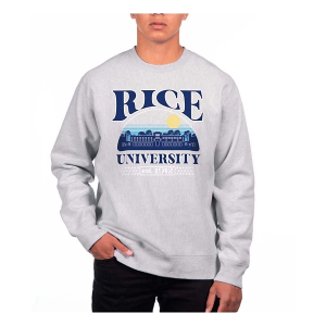 Rice Owls USCAPE Crew Small Grey Heather