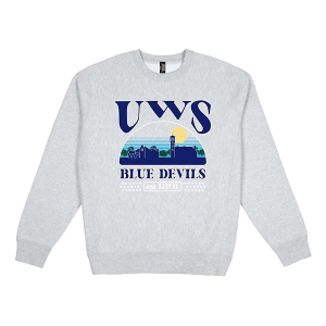 UW-Stout Blue Devils USCAPE Crew Small Grey Heather