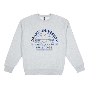Drake Bulldogs USCAPE Crew Small Grey Heather