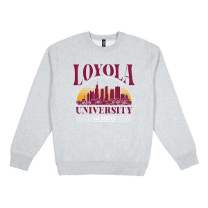 Loyola Ramblers USCAPE Crew Small Grey Heather