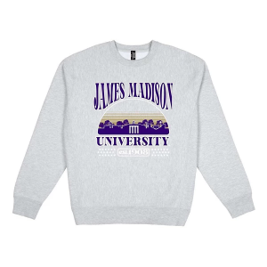 James Madison Dukes USCAPE Crew Small Grey Heather