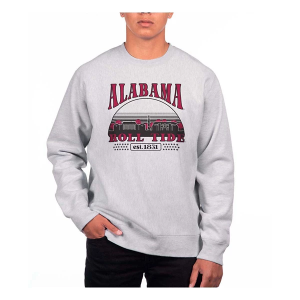 Alabama Crimson Tide USCAPE Crew Small Grey Heather