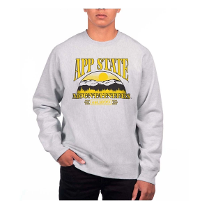 Appalachian State Mountaineers USCAPE Crew Small Grey Heather