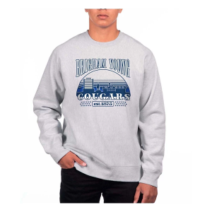 BYU Cougars USCAPE Crew Small Grey Heather