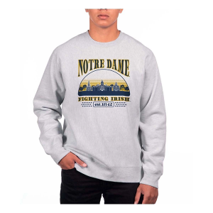 Notre Dame Fighting Irish USCAPE Crew Small Grey Heather