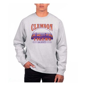 Clemson Tigers USCAPE Crew Small Grey Heather