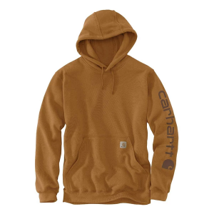 Men's Carhartt Relaxed Fit Midweight Garment Dyed Rench Terry Graphic Hoodie 2XLarge Carhartt Brown