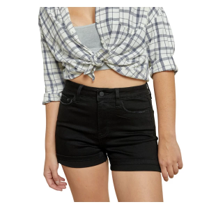 Women's Mica Denim Single Cuff Jean Shorts XSmall Black
