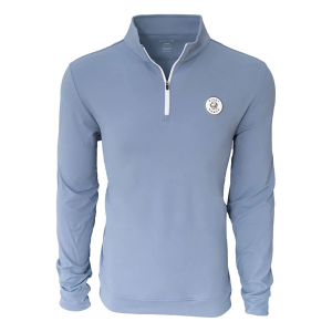 Men's Divot Dawgs Golf Winter Coat Long Sleeve 1/4 Zip Medium Dusty Blue