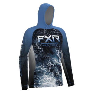 Men's FXR Derby UPF Long Sleeve T-Shirt 2XLarge Dark Steel Ripple