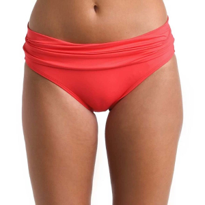 Women's La Blanca Shirred Band Hipster Swim Bottoms Contemporary 10 Guava