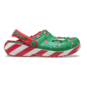 Kids' Crocs Mickey Mouse Holiday Lined Casual Clogs Regular 7T Green/Red/White