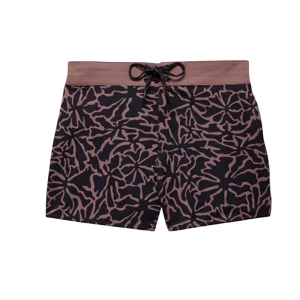 Women's prAna At Sea Short Swim Cover Up Small Black Boogie Bloom