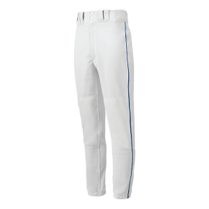 Men's Mizuno Premier Piped Baseball Pants XLarge White/Royal