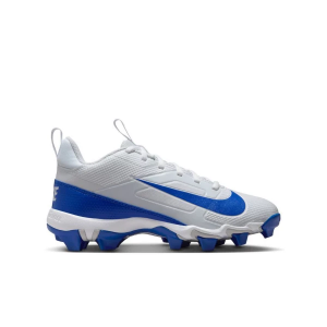 Kids' Nike Alpha Menace 4 Shark Molded Football Cleats Little 2.5 White/Hyper Royal/Hyper Royal