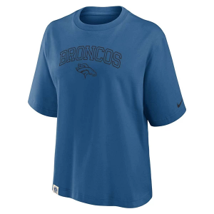 Women's Denver Broncos Nike Glory Boxy T-Shirt Medium Blue