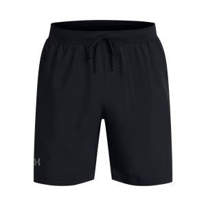 Men's Under Armour Launch Unlined 7" Shorts Medium Black/White