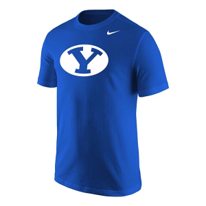 BYU Cougars Nike Logo T-Shirt XLarge Royal