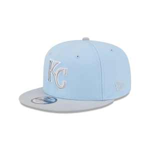Kansas City Royals New Era Cooperstown 2 Tone 9Fifty Adjustable Hat One Size Light Blue
