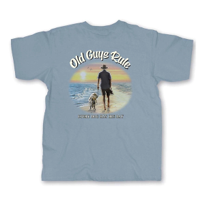 Men's Old Guys Rule Dog Day's T-Shirt 3XLarge Stone Blue
