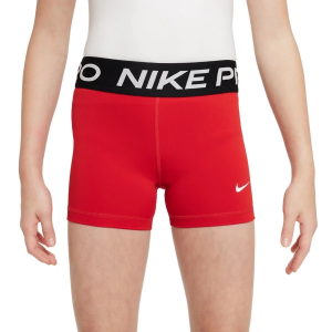 Girls' Nike Pro Shorts Medium University Red/White