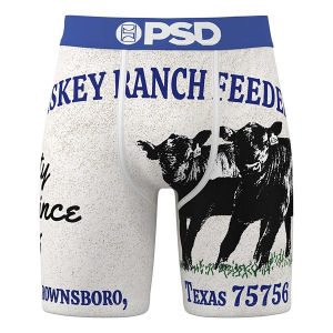 Men's PSD x Whiskey Bent Hat Co. Ranch Boxer Briefs Underwear Large Ranch