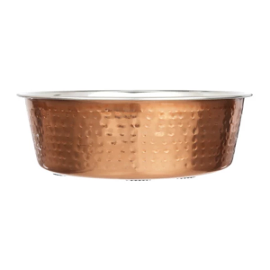 Neater Feeder Hammered Stainless Steel Finish Dog Bowl