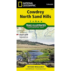 National Geographic Cowdrey, North Sand Hills Map