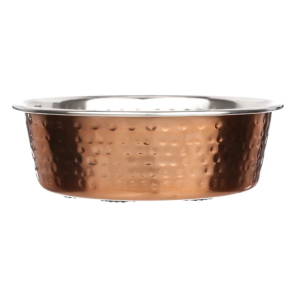 Neater Feeder Hammered Stainless Steel Finish Dog Bowl