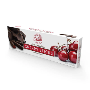 Sweets Quality Candies Dark Chocolate Cherry Sticks