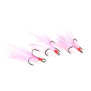 Clam CPT Feathered Gaff Treble, 3 Pack