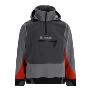 Men's Simms Splash Cast Fishing Rain Jacket Medium Steel