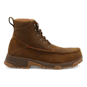 Men's Twisted X 6" Moc Toe Work Boots 11.5 Distressed Saddle