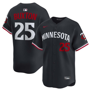 Minnesota Twins Byron Buxton #25 Nike Limited Jersey 2XLarge Navy