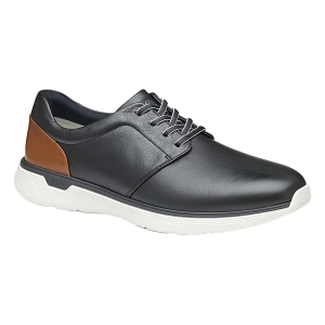 Men's Johnston & Murphy XC4 Prentiss 2.0 Plain Toe Sneakers sneakers-athletic-shoes 12 Regular Black Waterproof Full Grain