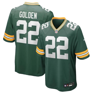 Green Bay Packers Matthew Golden #TBD Nike 2025 Draft Game Jersey 2XLarge Fir