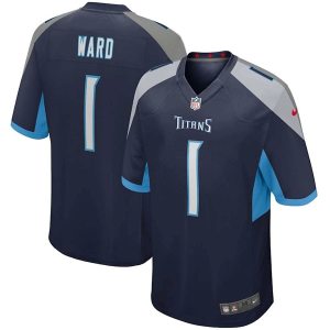 Tennessee Titans Cam Ward #TBD Nike 2025 Draft Game Jersey Large Navy