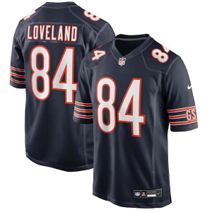Chicago Bears Colston Loveland #TBD Nike 2025 Draft Game Jersey XLarge Navy