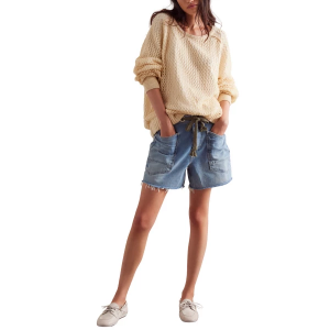 Women's Free People Moxie Jean Shorts 29 Truest Blue