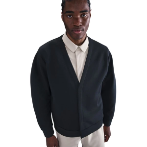 Men's Nike Cardigan 24.7 ImpossiblySoft XLarge Black/Dk Smoke Grey