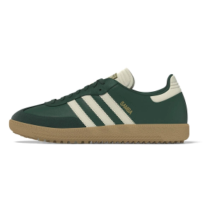 Adult adidas Samba Spikeless Golf Shoes sneakers-athletic-shoes M10.5/W11.5 Regular Green/Gum