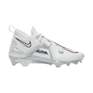 Men's Nike Alpha Menace Pro 3 Molded Football Cleats 11 White/Black