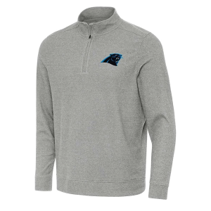 Carolina Panthers Antigua Subtle 1/4 Zip 3XLarge Grey Heather