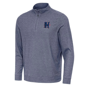 Houston Texans Antigua Subtle H Town 1/4 Zip 3XLarge Navy Heather