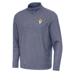 Los Angeles Rams Antigua Subtle 1/4 Zip 3XLarge Navy Heather