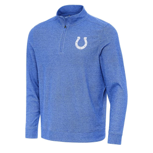 Indianapolis Colts Antigua Subtle 1/4 Zip 3XLarge Dark Royal Heather