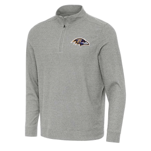 Baltimore Ravens Antigua Subtle 1/4 Zip 2XLarge Grey Heather