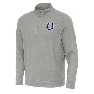 Indianapolis Colts Antigua Subtle 1/4 Zip XLarge Grey Heather
