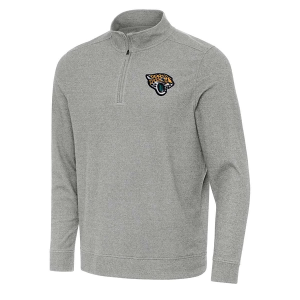 Jacksonville Jaguars Antigua Subtle 1/4 Zip Large Grey Heather